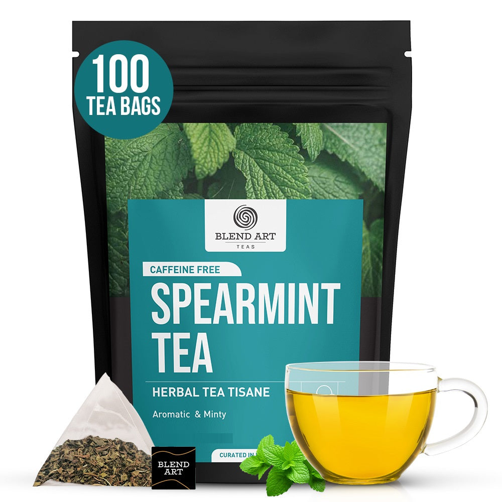 Spearmint Tea Bags 100 Count Herbal Tea Bags PCOS RELIEF Balances Hormones