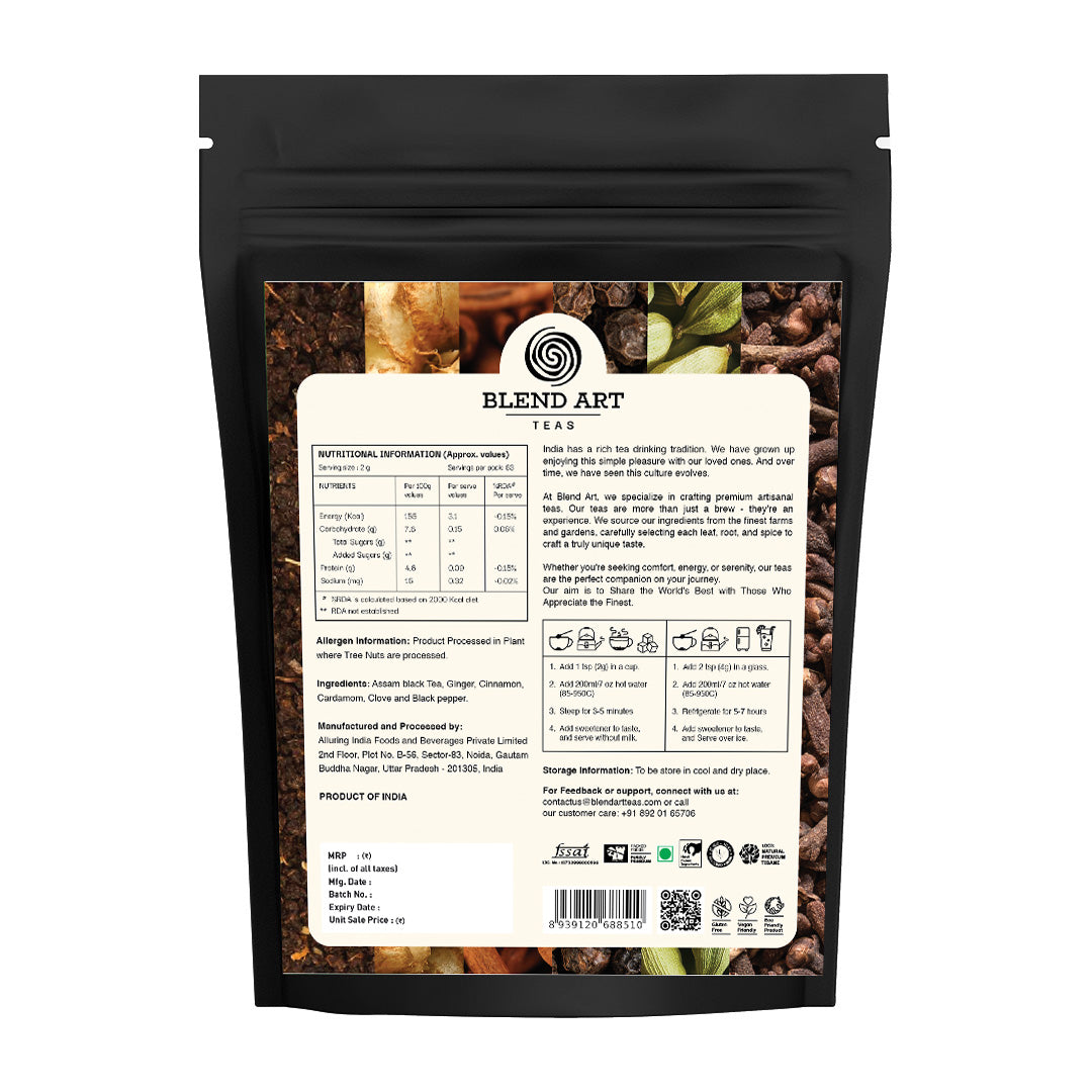 Masala Chai 125g 100% Kadak Assam Black CTC Tea