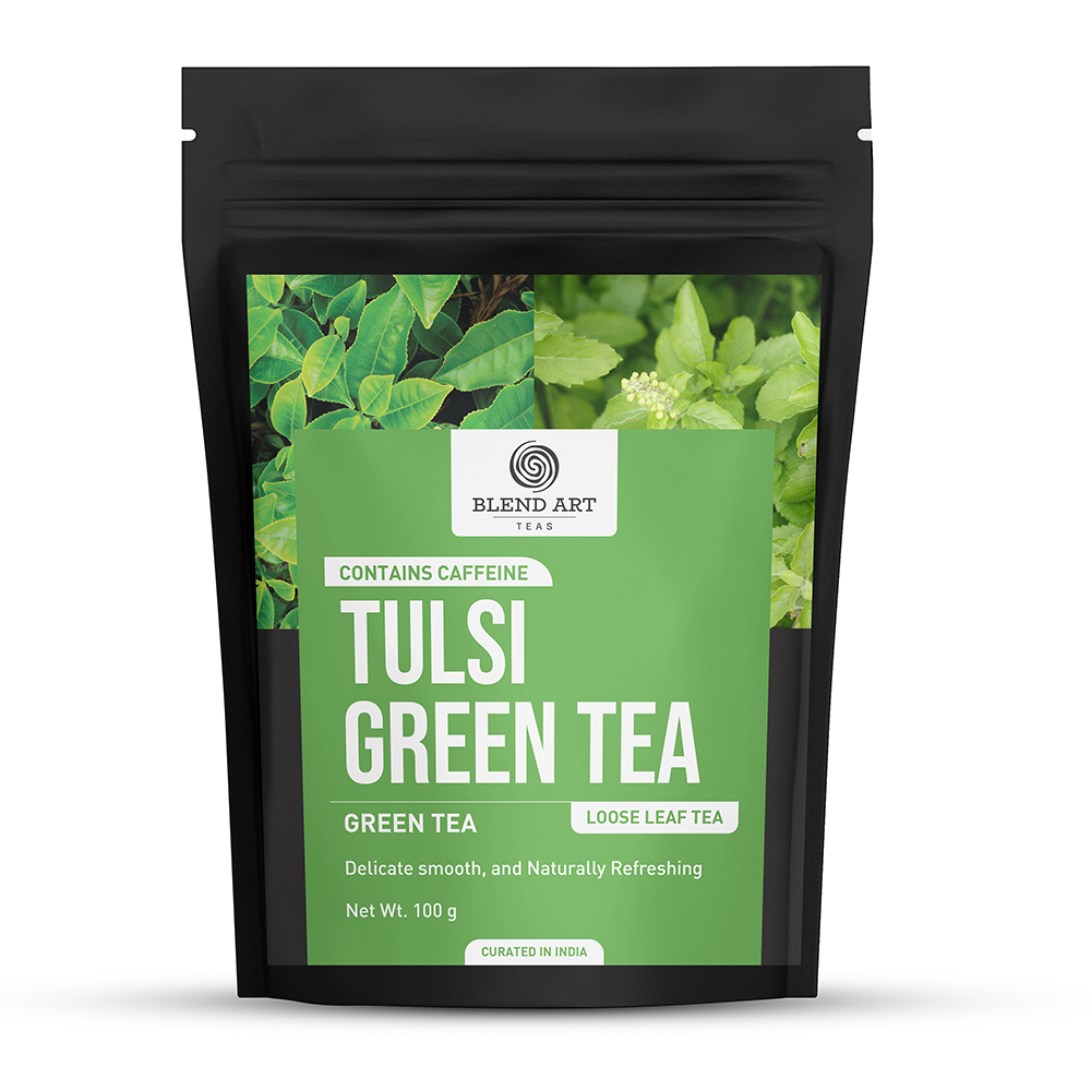 TULSI GREEN TEA - Pack of 2 (100 g Each) | Improves immunity and metabolism
