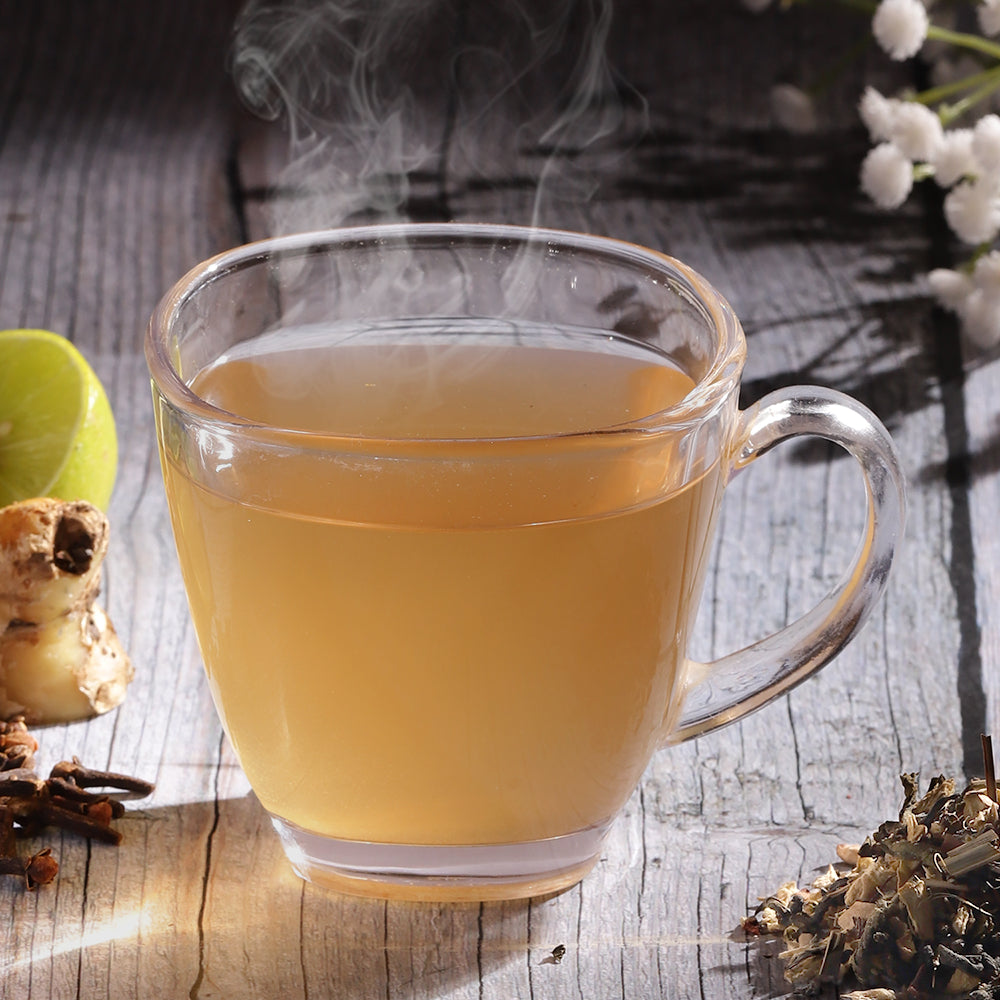 lemon tulsi flavour green tea