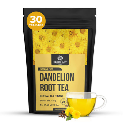 Blendart Dandelion Leaf &amp; Root Tea bags, 30 Teabags - for Liver &amp; Kidney Detox Health