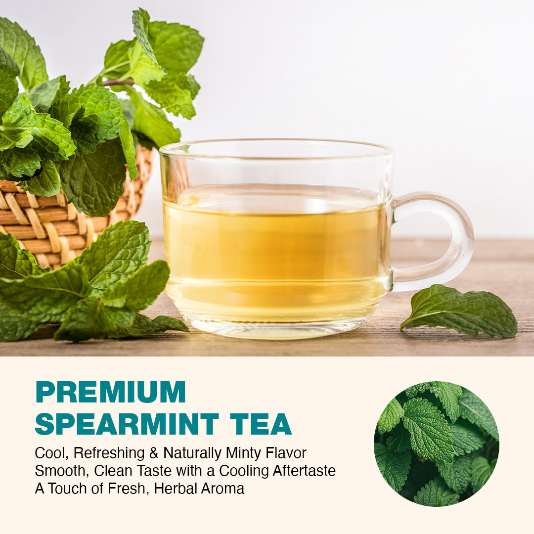 Spearmint Tea - 100 gm Loose Leaves  | Pcos Relief | Balances Hormones