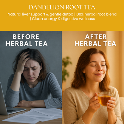 Blendart Dandelion Leaf &amp; Root Tea bags, 30 Teabags - for Liver &amp; Kidney Detox Health