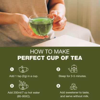 Lemon Balm Herbal Tea 30 Tea Bags - Relive Stress | Reduces Bloating | Refreshing Flavour