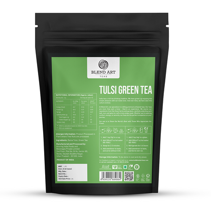 TULSI GREEN TEA - Pack of 2 (100 g Each) | Improves immunity and metabolism