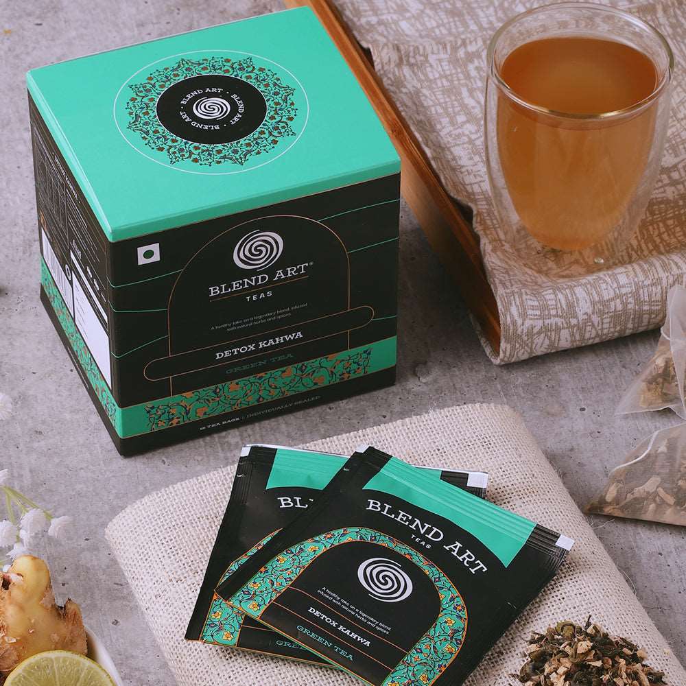 Detox kahwa green tea help to reduce belly fat