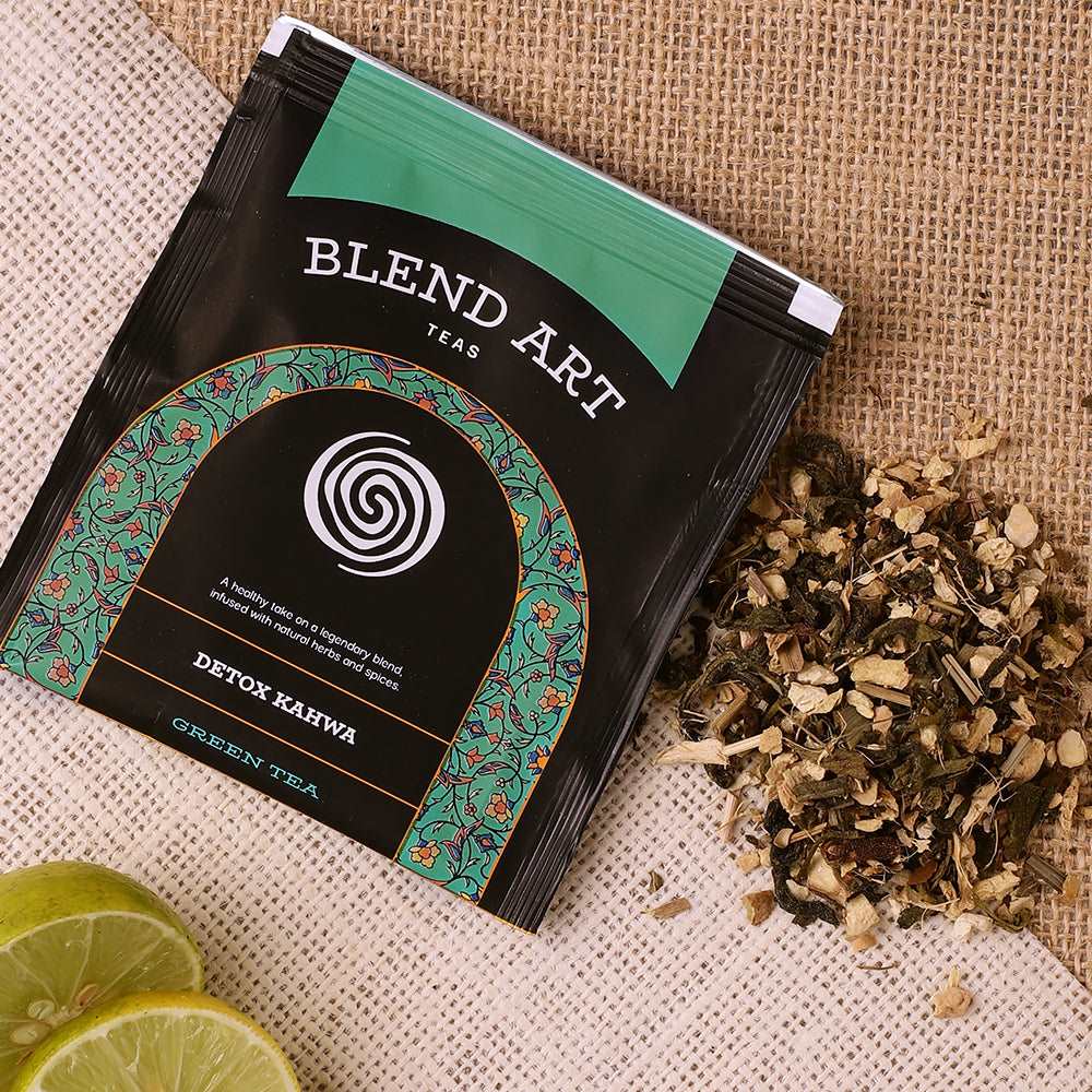 Detox kahwa lemon  and tulsi green tea